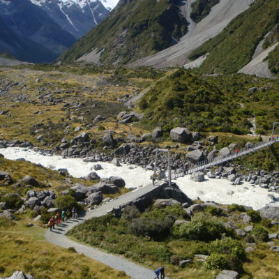 Der Touristen Highway zum Gletschersee.. 